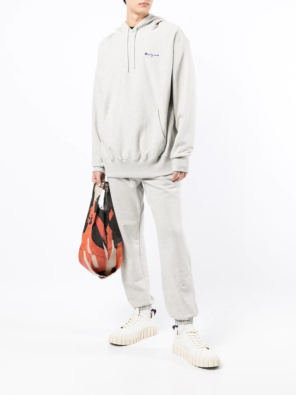 EMBROIDERED LOGO LONG-SLEEVE HOODIE - 2
