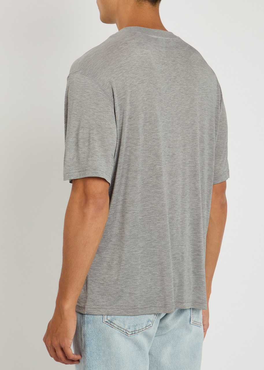 Ami Paris Logo-embroidered Jersey T-shirt - 3
