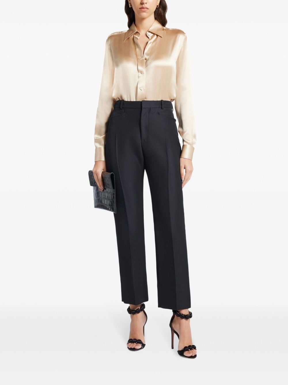 tailored straight-leg trousers - 2