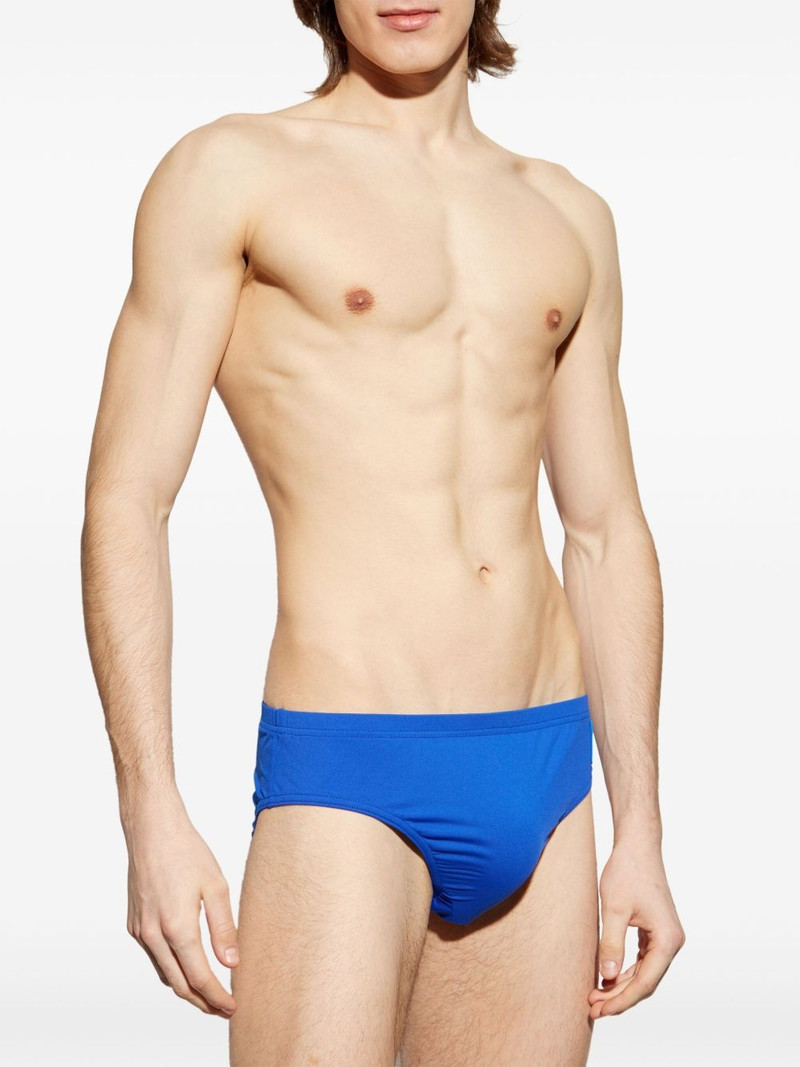 Balmain logo-appliqué swim briefs outlook