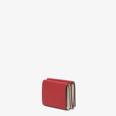 FENDI Red leather wallet outlook