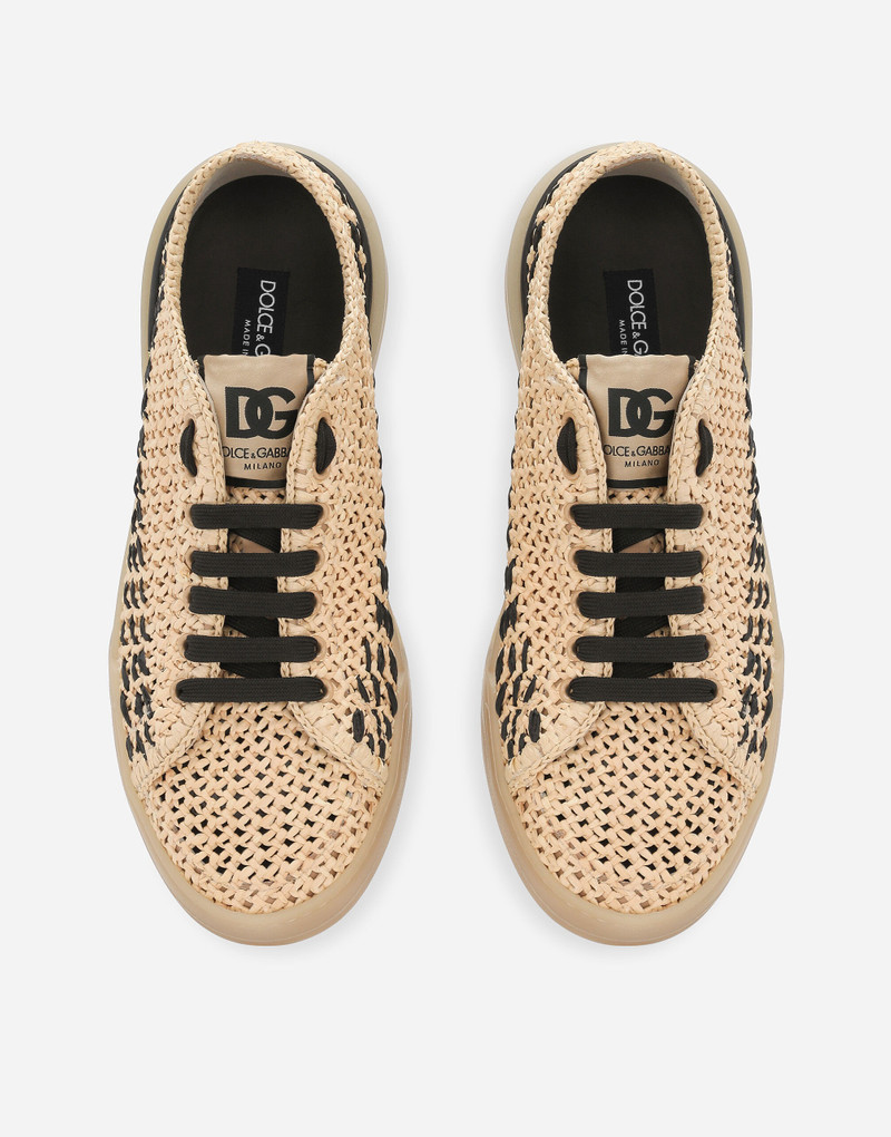 Macramé raffia New Roma sneakers 4