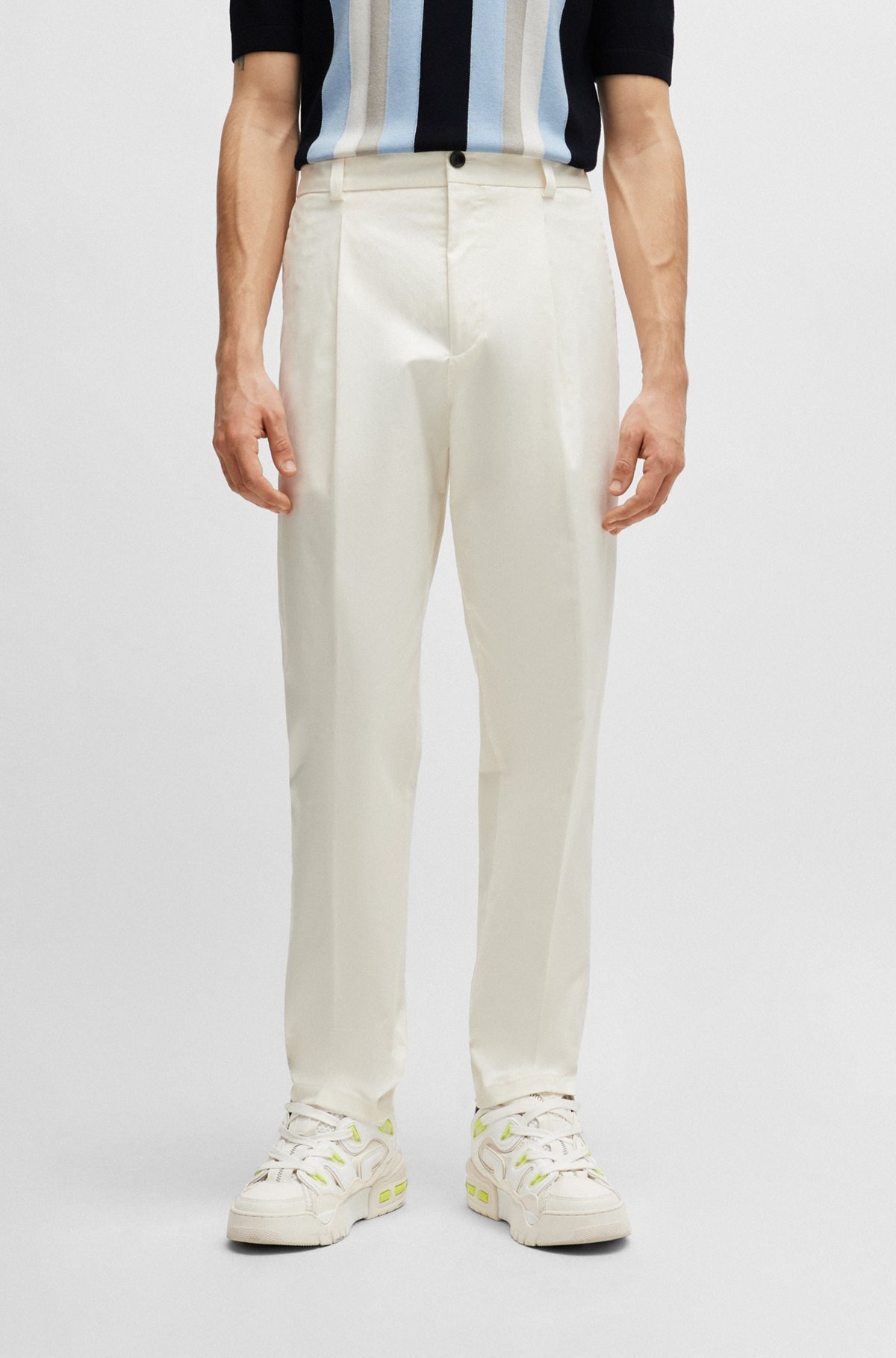 FORMAL TROUSERS IN PERFORMANCE-STRETCH COTTON - 2