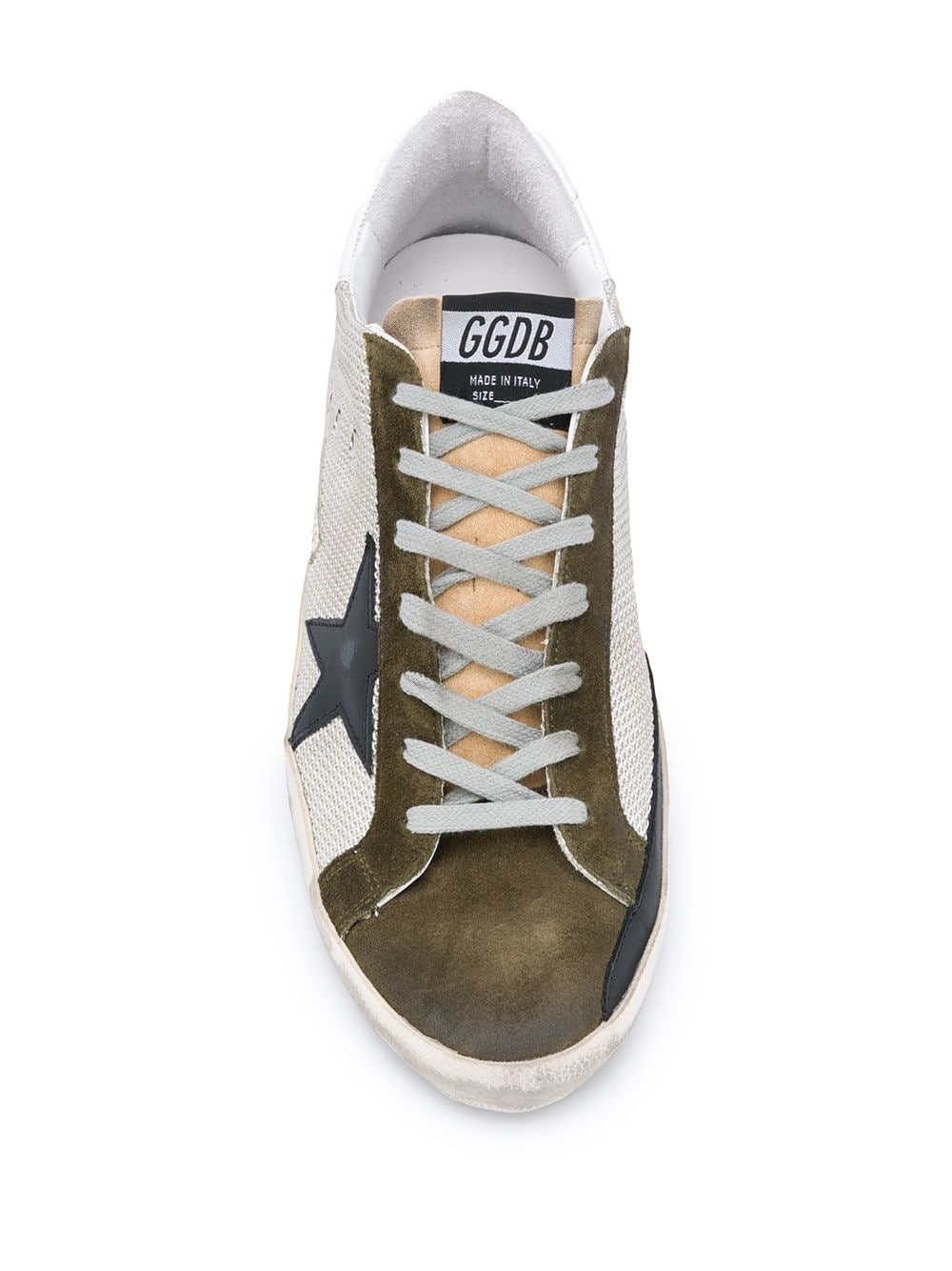 suede lace up trainers with star detail - 4