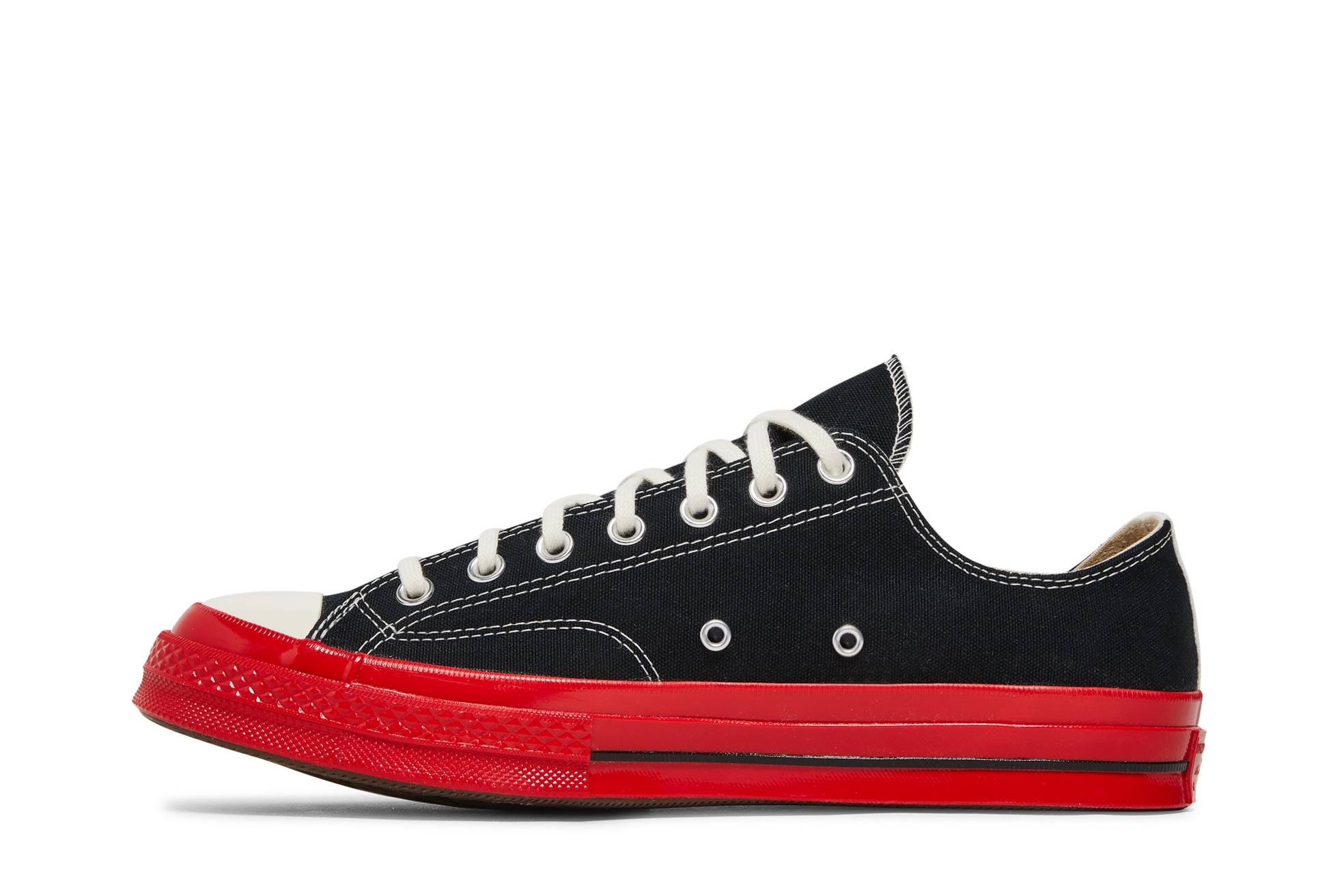 Comme des Garçons Play x Chuck 70 Low 'Black Red' - 3