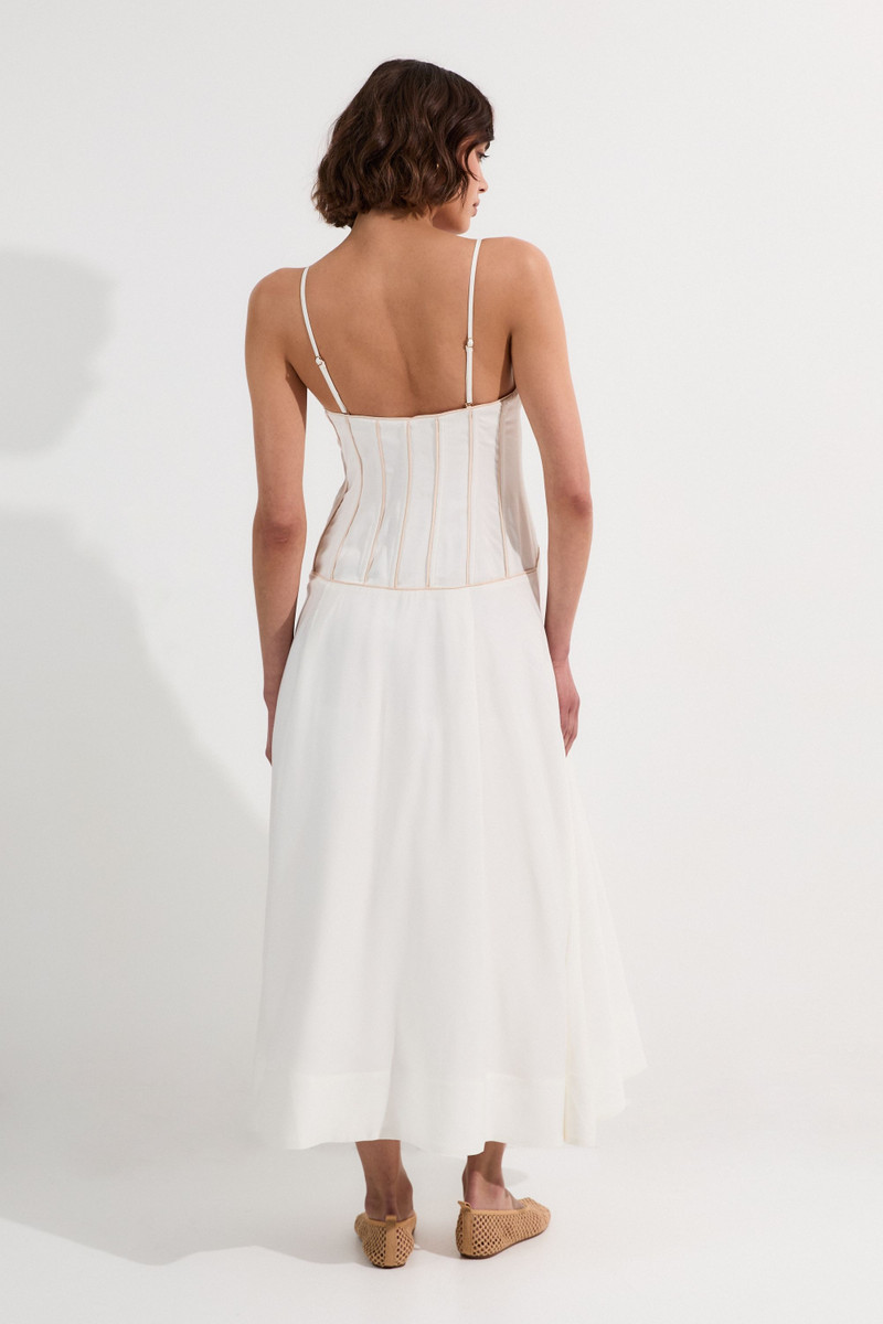 Viscose Linen Corset Prom Dress 6