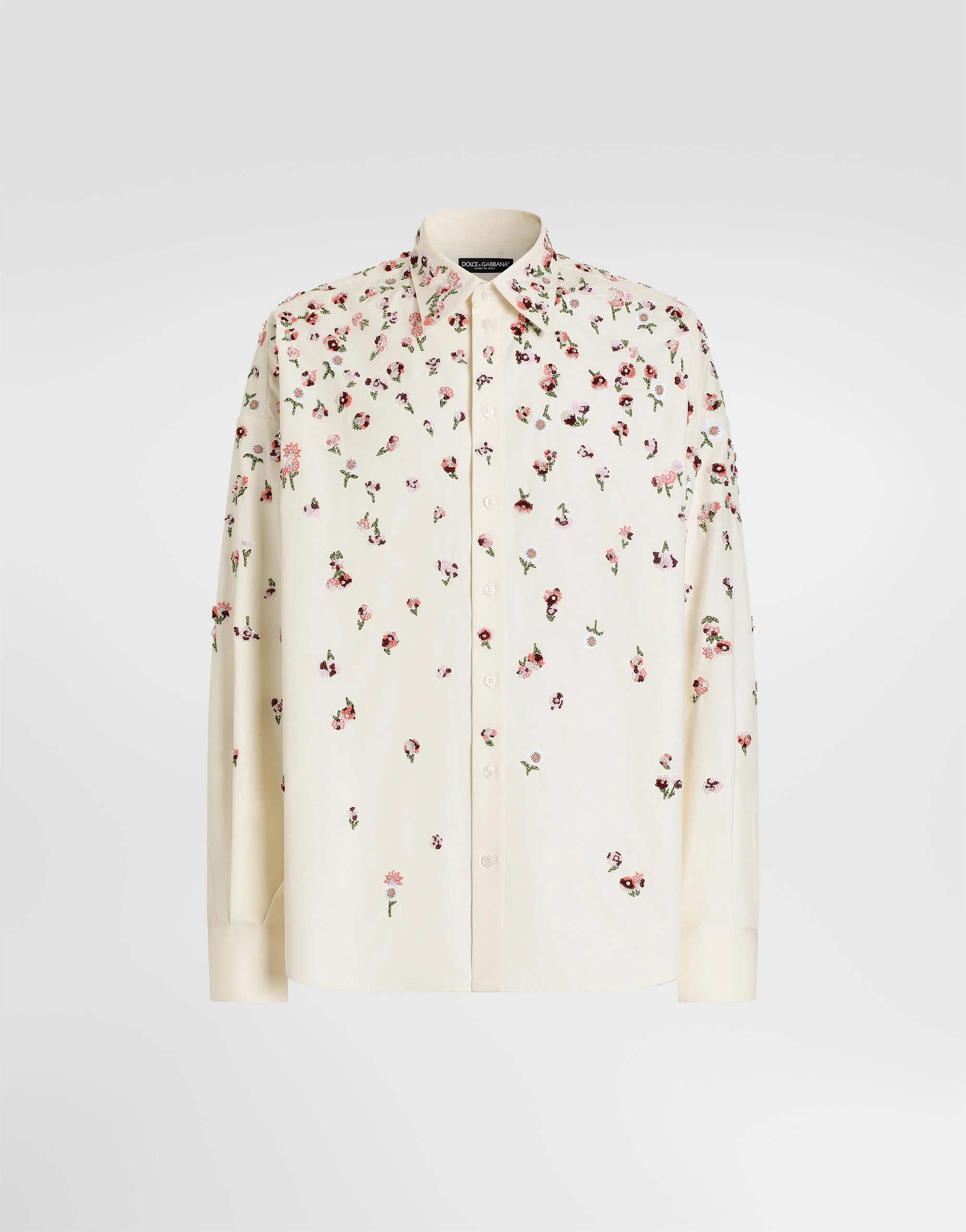Cotton shirt with embroidery - 1