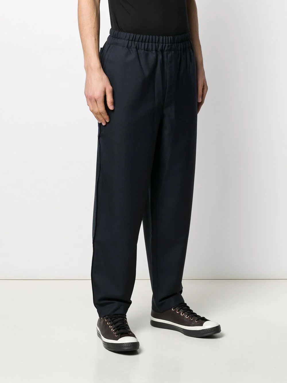 loose fit tapered trousers - 3