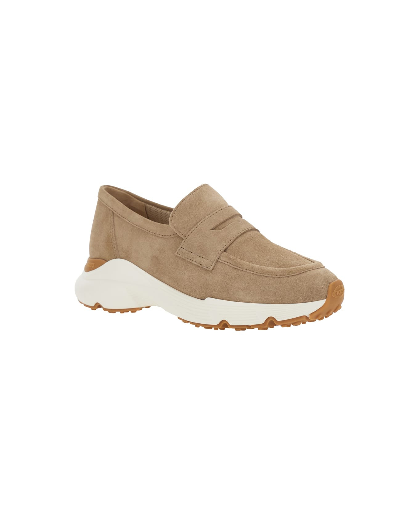 Dove Grey Suede Loafers - 2