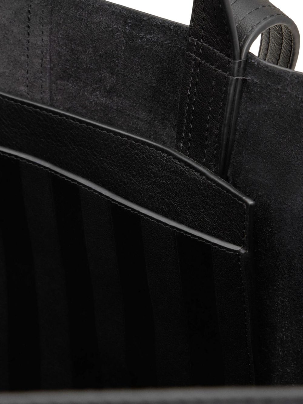 maxi leather tote bag - 6