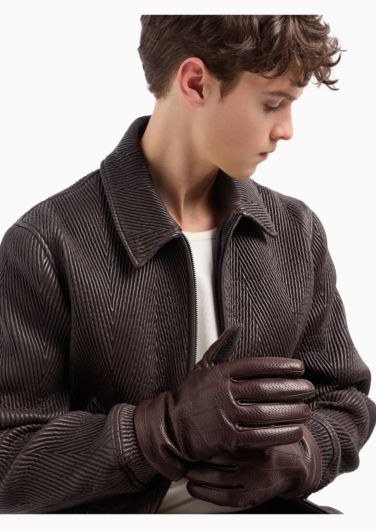 Nappa lambskin touchscreen gloves - 3