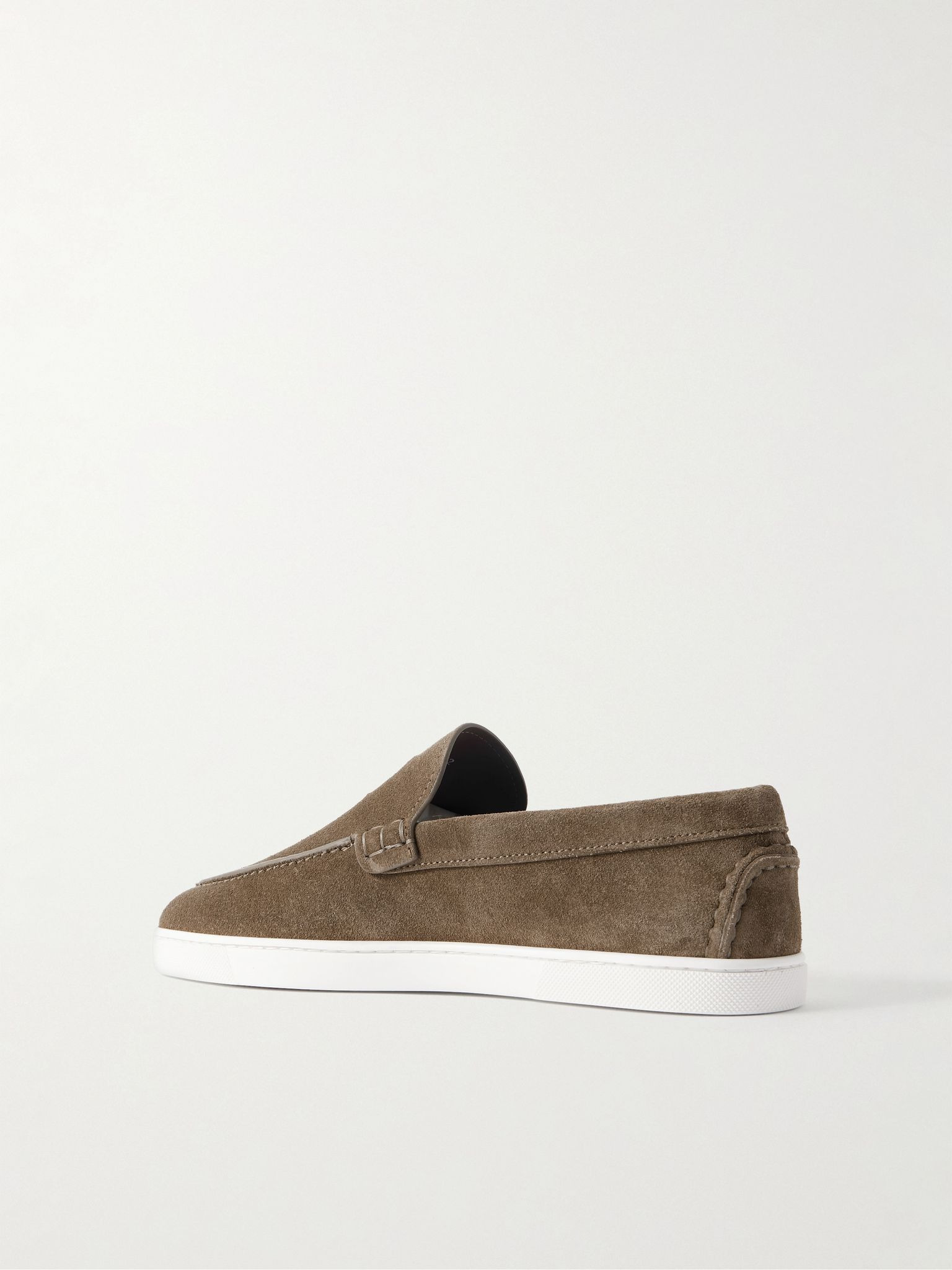 Moonboat Suede Loafers Gray - 4