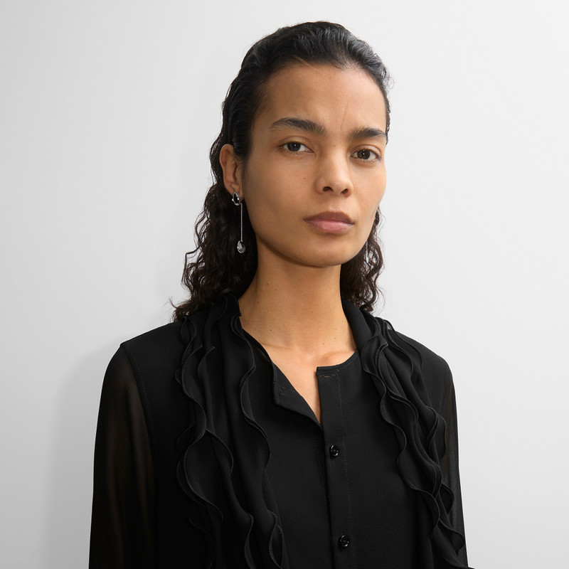 Burberry Onyx Shield Pendant Earrings outlook