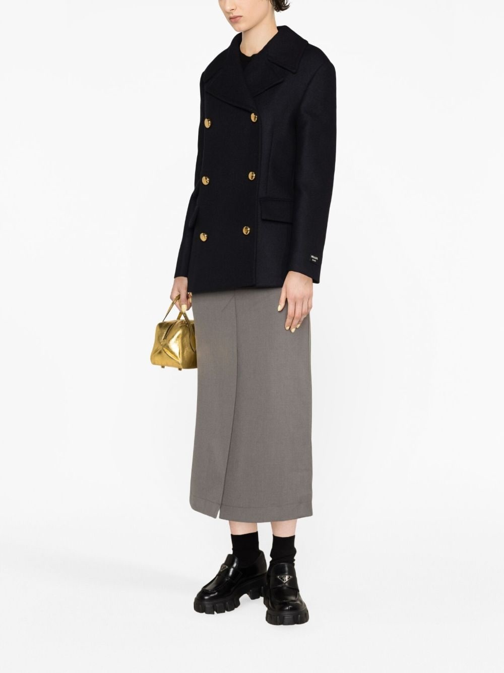 double-breasted wool jacket - 4