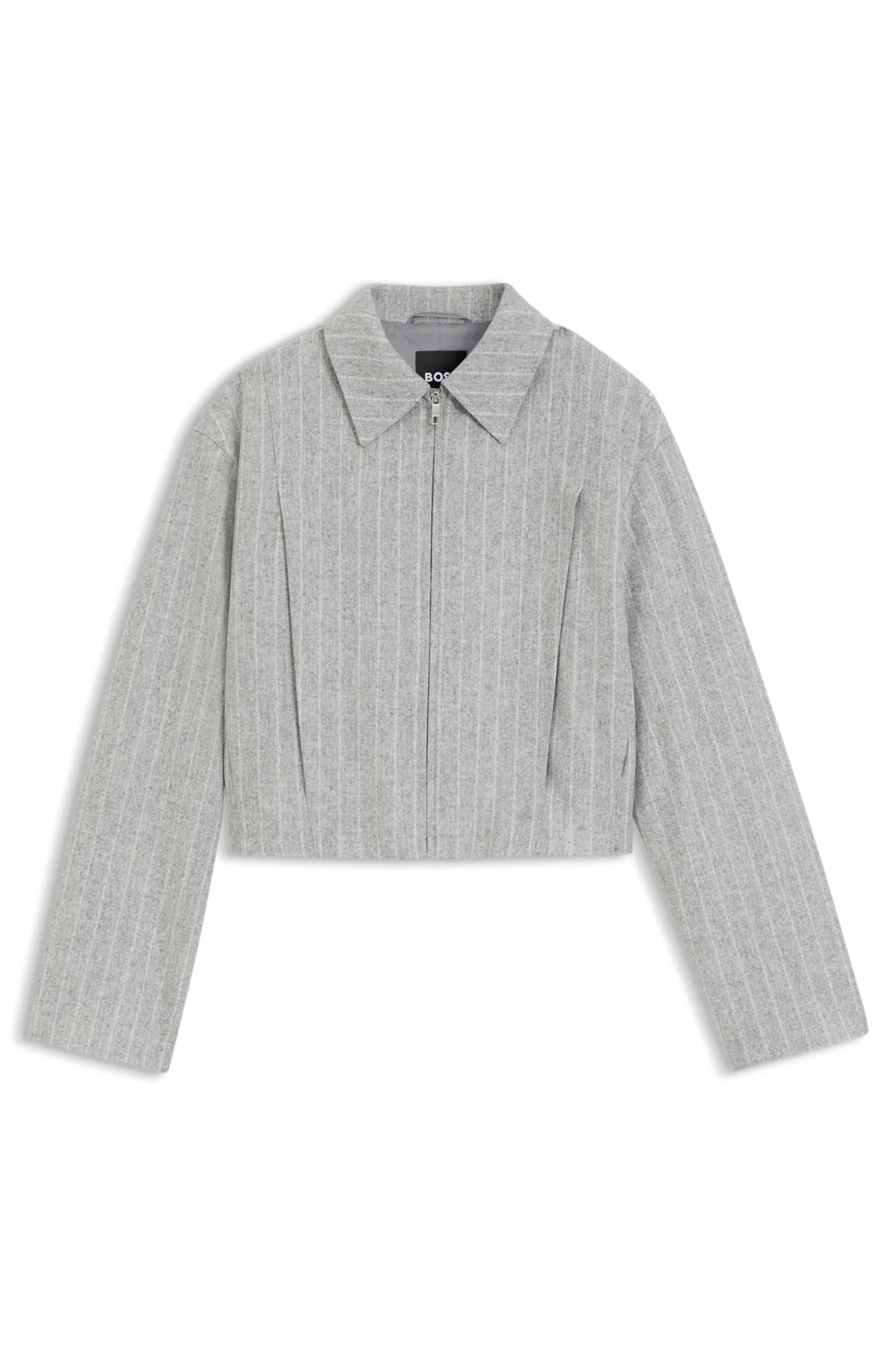 REGULAR-FIT JACKET IN STRIPED FLANNEL - 1