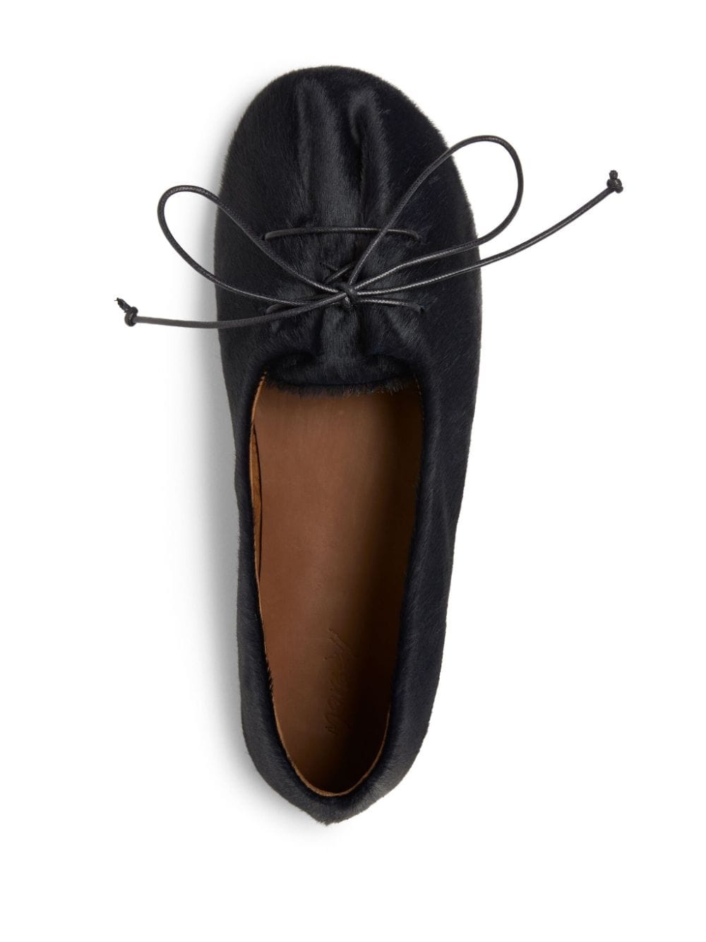 leather ballerina shoes - 3