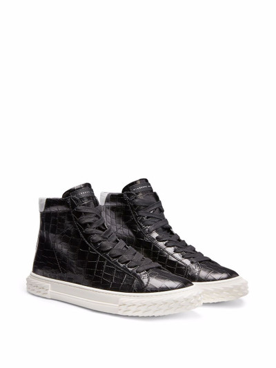 Giuseppe Zanotti crocodile-effect Blabber sneakers outlook