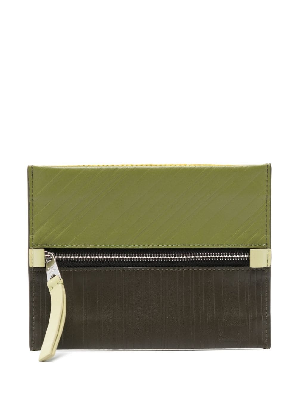 logo-embossed leather wallet - 1