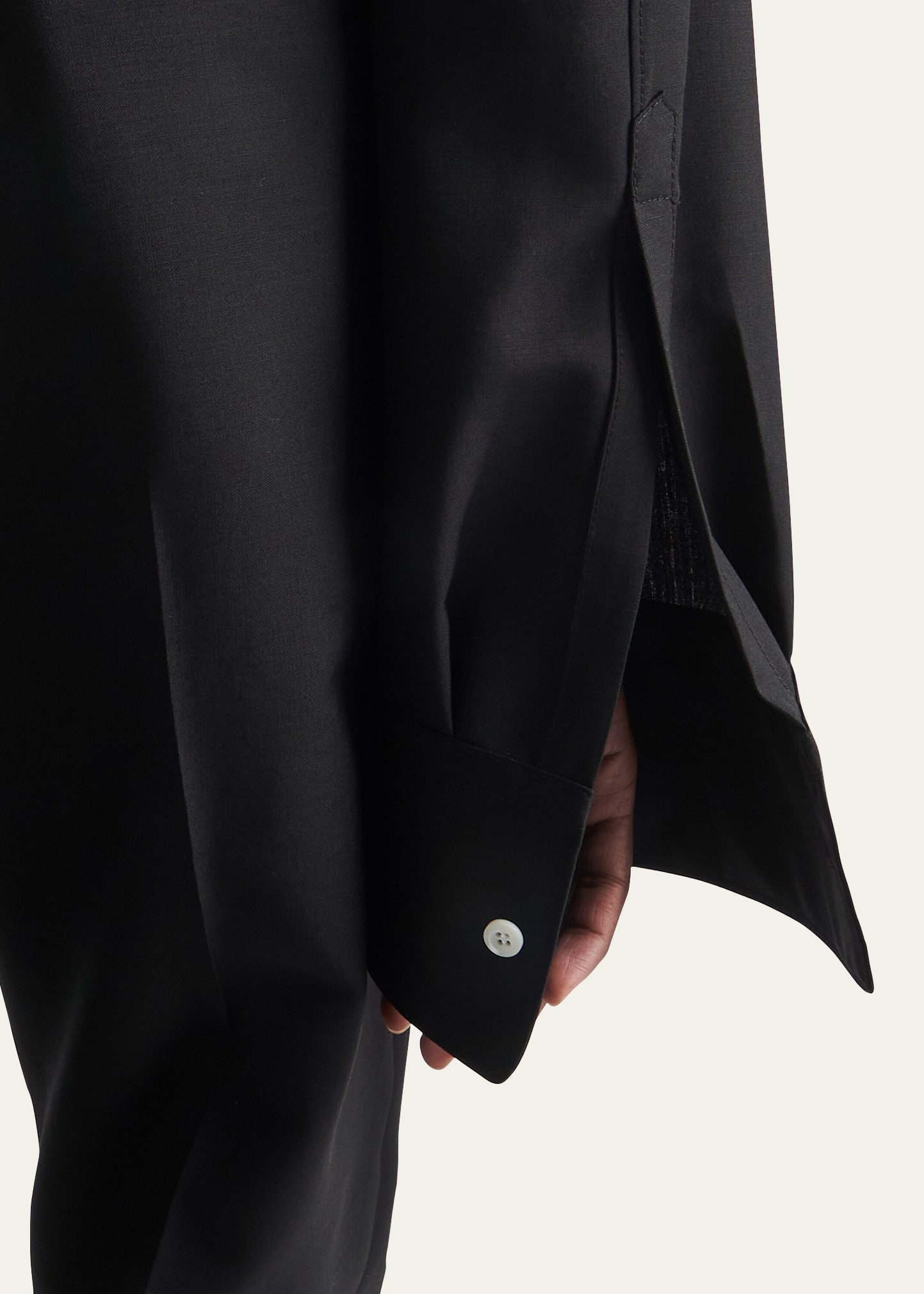 Light Mohair Belted Blazer - 4