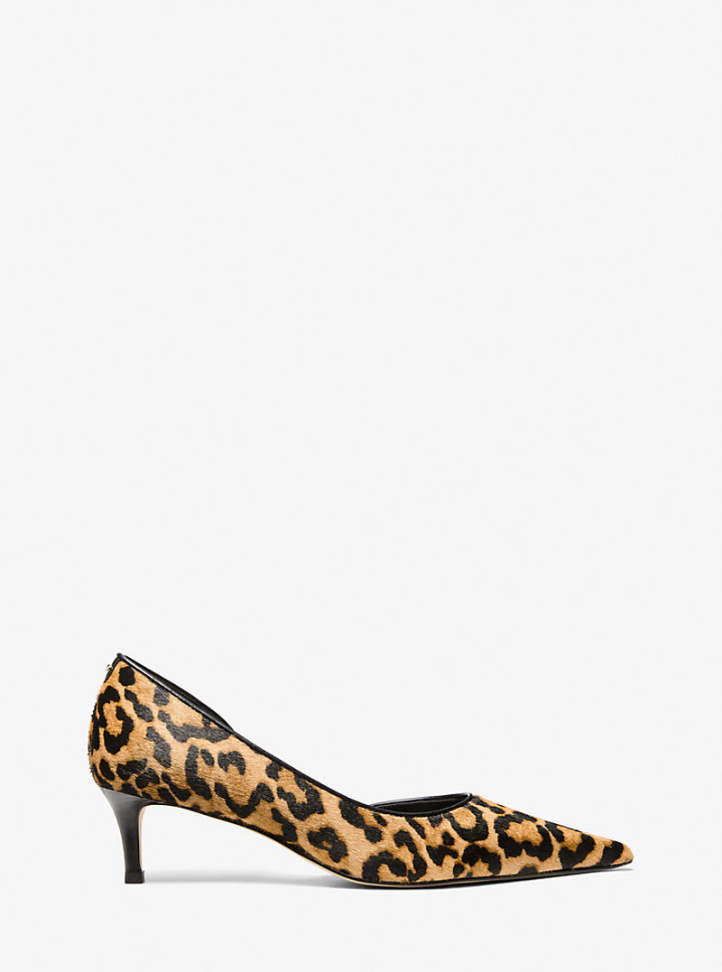 Elyse Leopard Print Calf Hair Pump 3