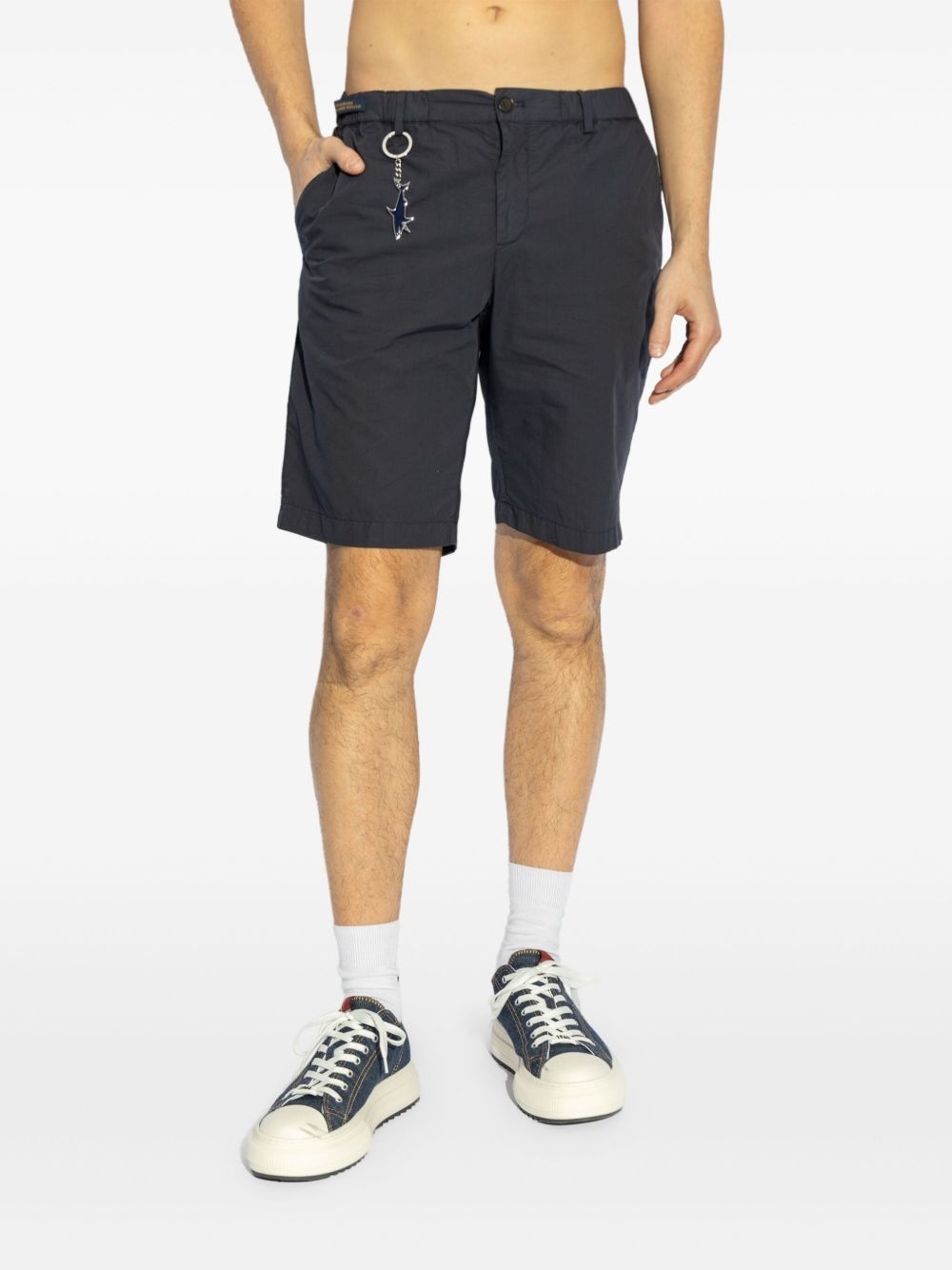charm-detail chino shorts - 3