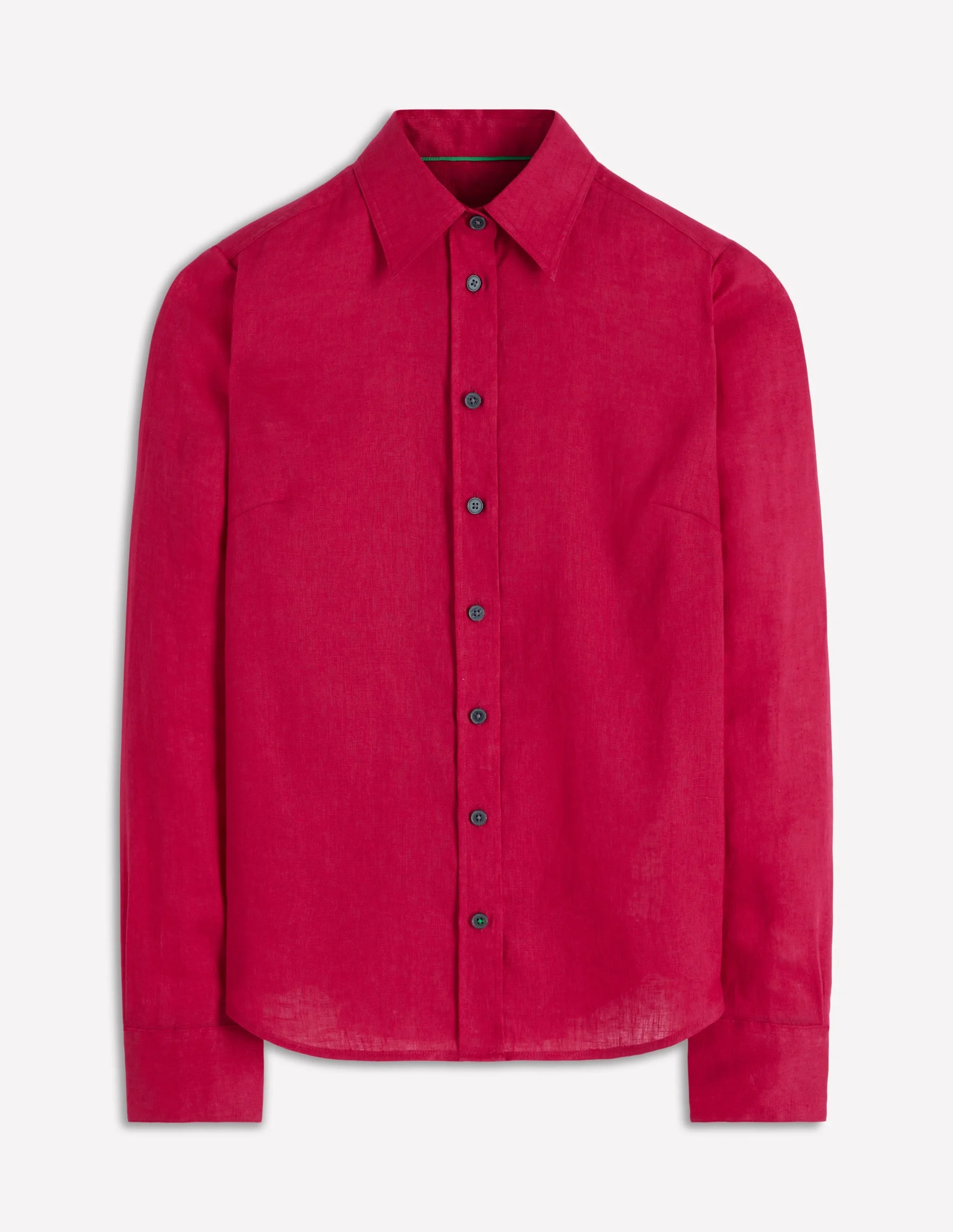 Sienna Linen Shirt-Pomegranate - 1
