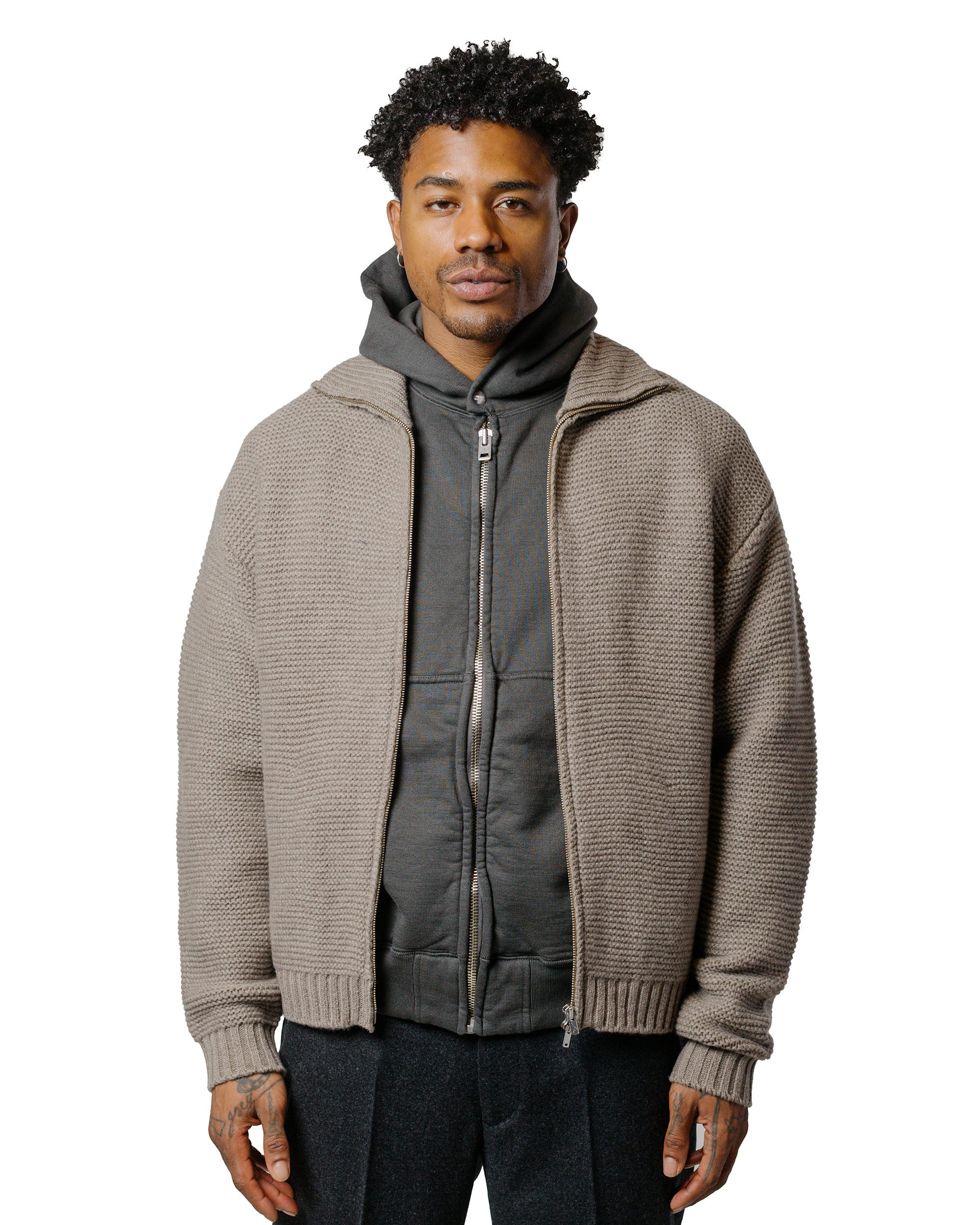 Full Zip Sporting Knit B.Gray - 2
