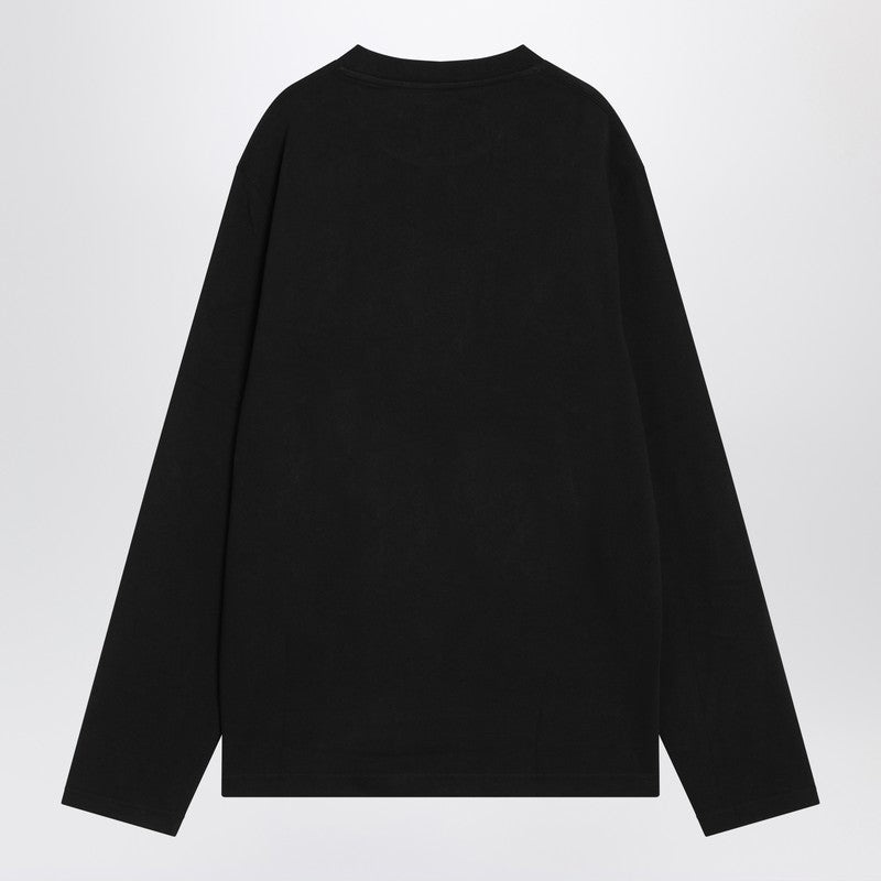 JACQUEMUS Black long-sleeved cotton T-shirt - 2