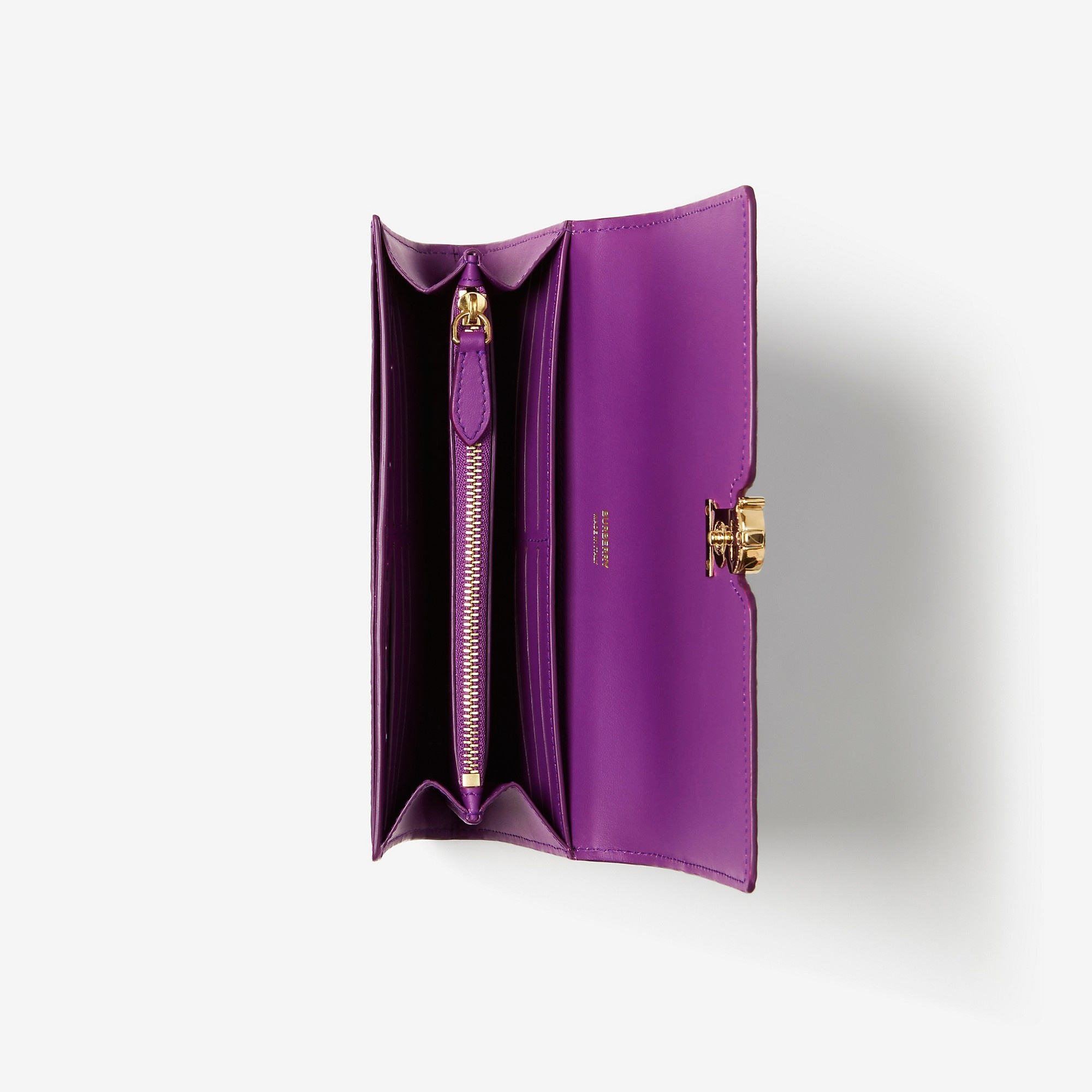 Embossed Leather TB Continental Wallet - 2