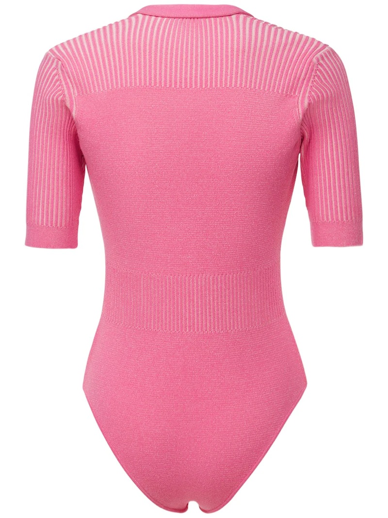 LE BODY YAUCO KNIT POLO BODYSUIT - 5