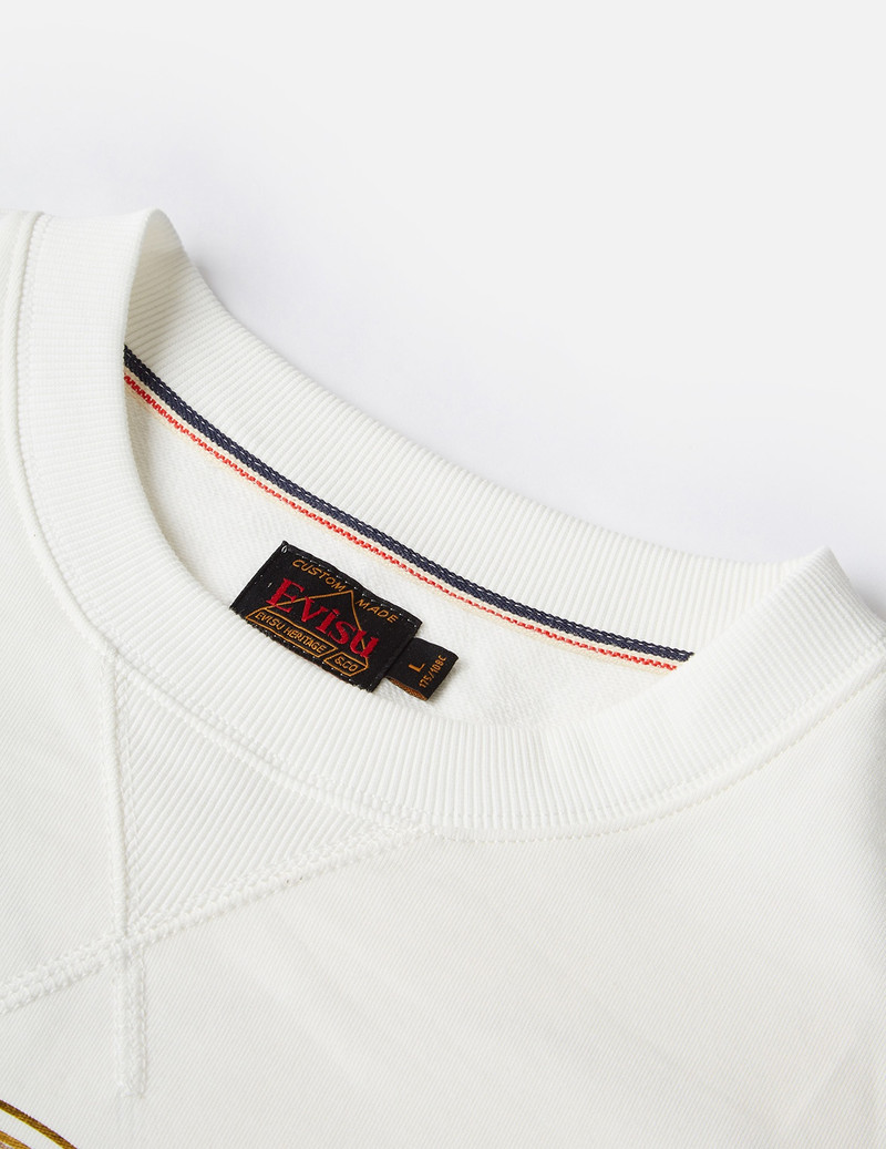 KAMON FOIL-PRINT AND SCROLL DAICOCK APPLIQUÉ SWEATSHIRT 10