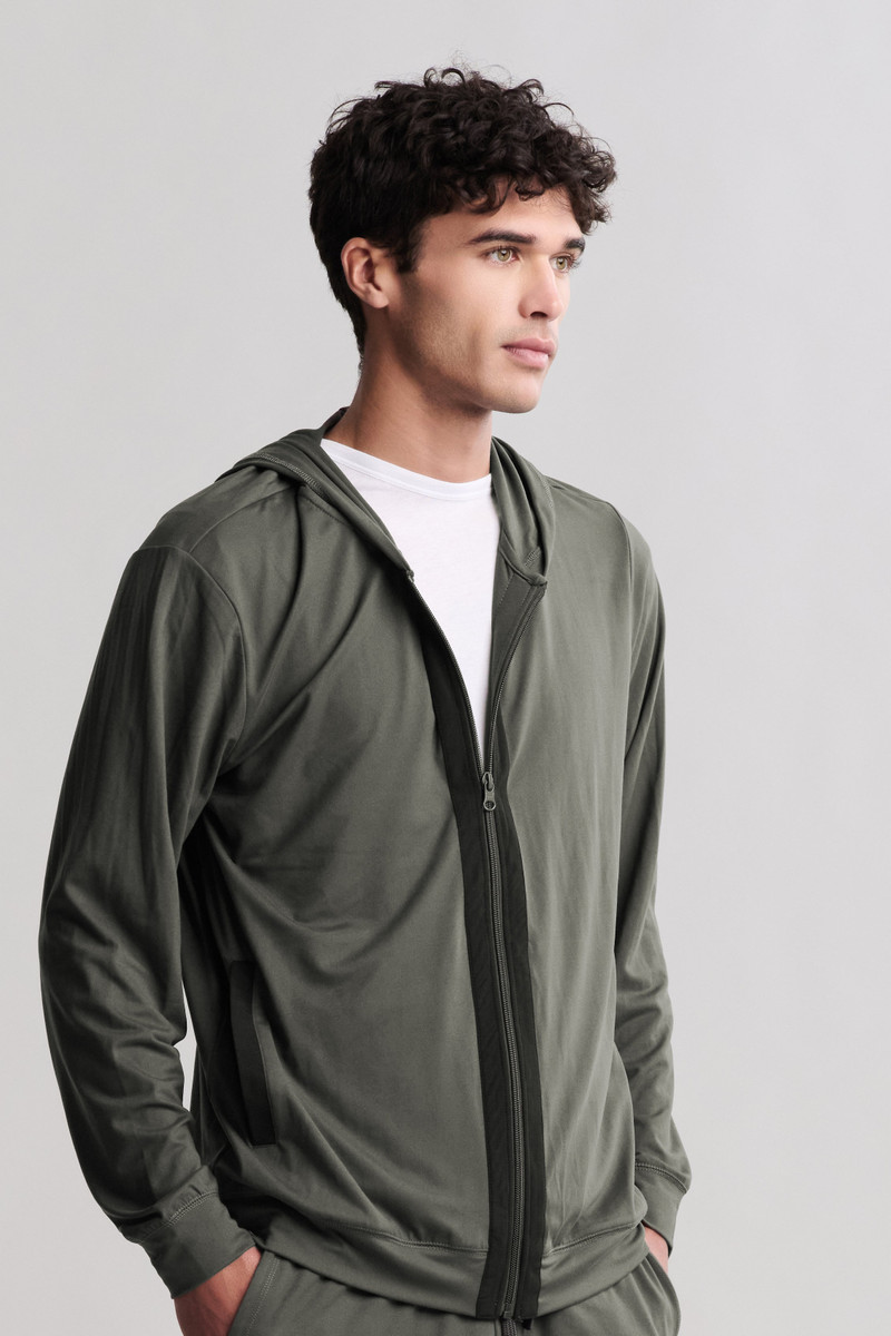Barefoot Dreams Malibu Collection® Butterchic Zip Up Hoodie outlook