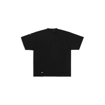 BALENCIAGA Destroyed T-shirt Boxy Fit in Black outlook