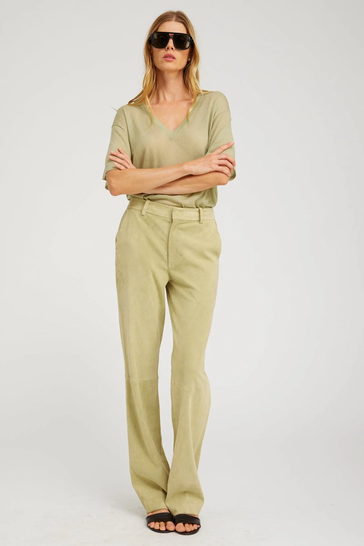 SUEDE CLASSIC TROUSERS - 1