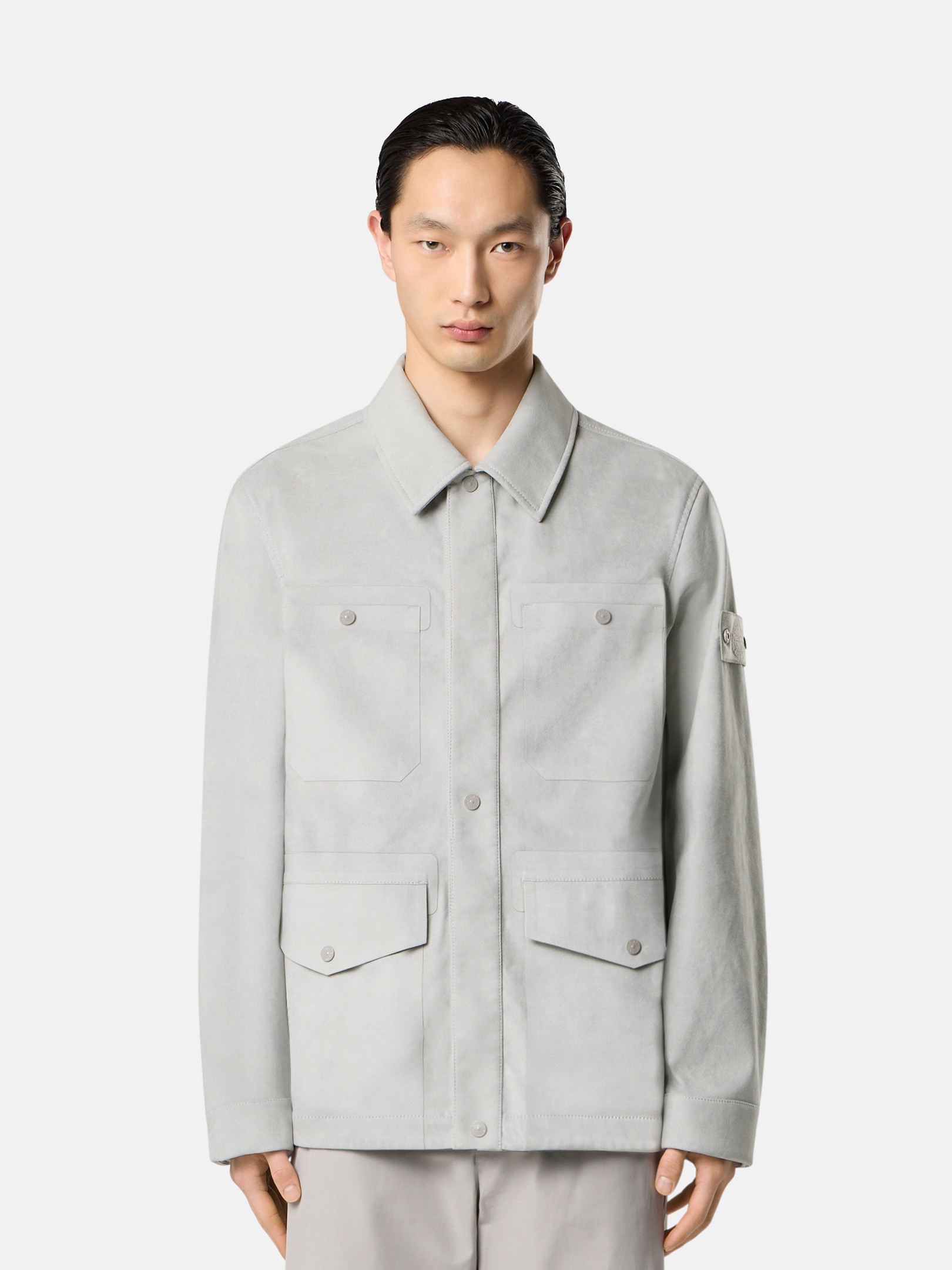 STONE  ホワイト ジャケット Stone Island コンパスバッジ ジャケット | ホワイト | FARFETCH JP