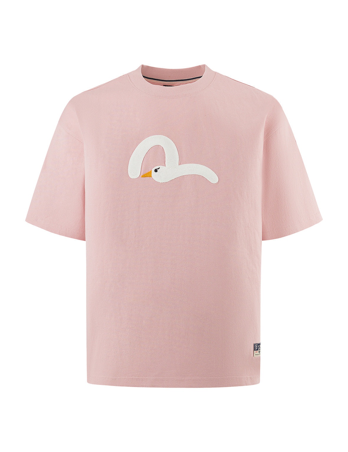 Playful Seagull Embroidery Relax Fit T-Shirt - 10