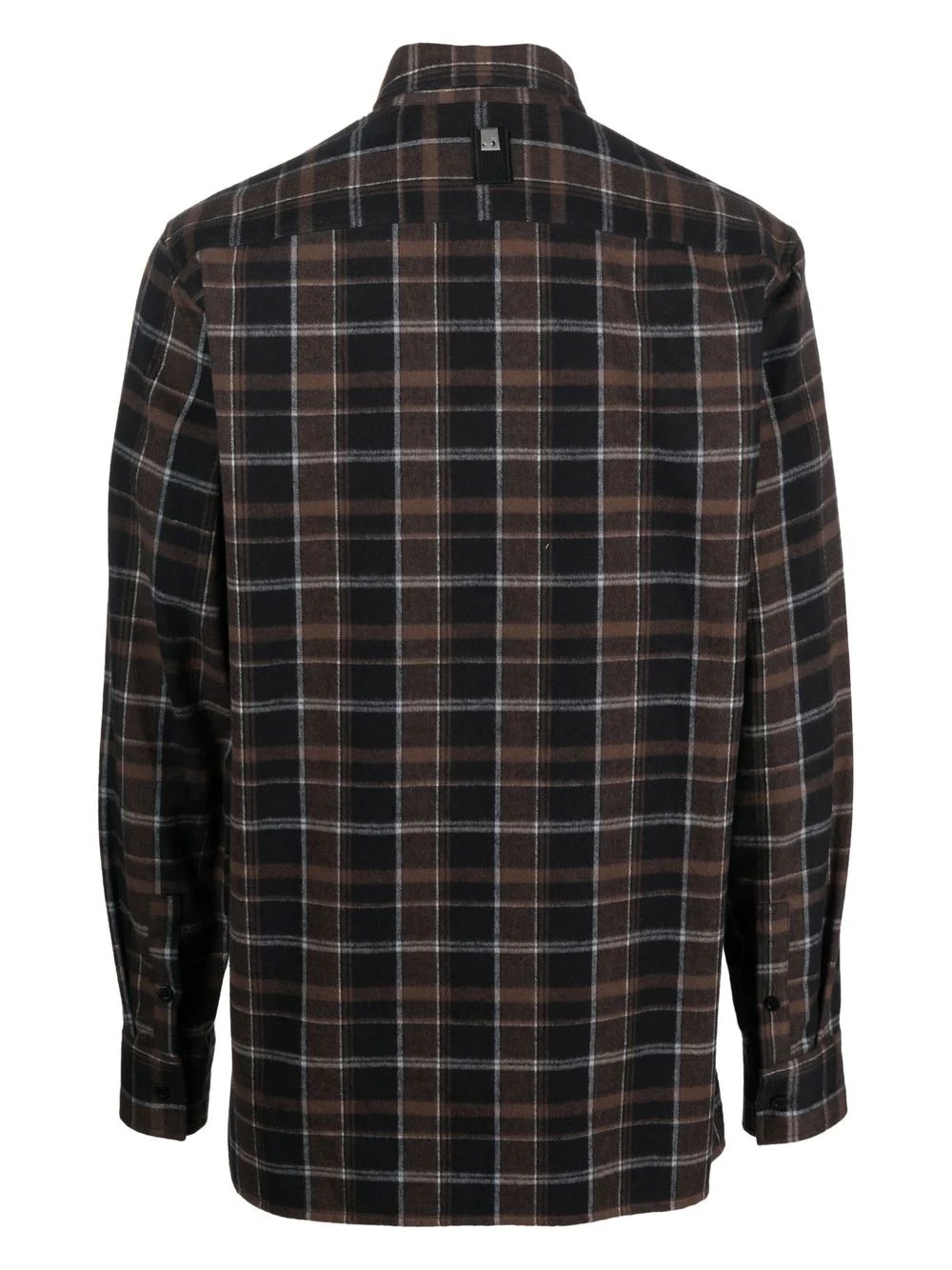 cotton tartan long-sleeve shirt - 2