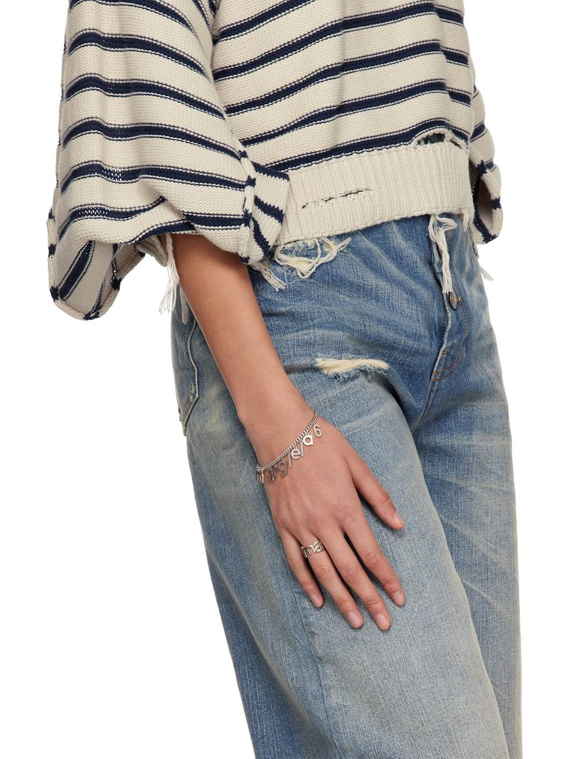 Silver Letter Logo Bracelet 3