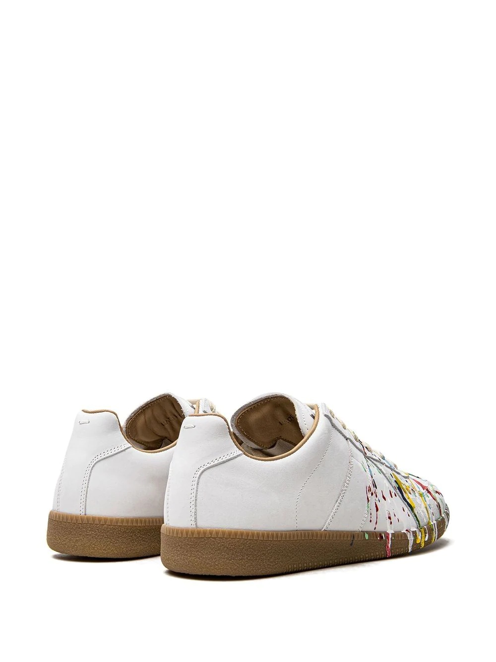 Replica paint splatter-effect low-top sneakers - 4