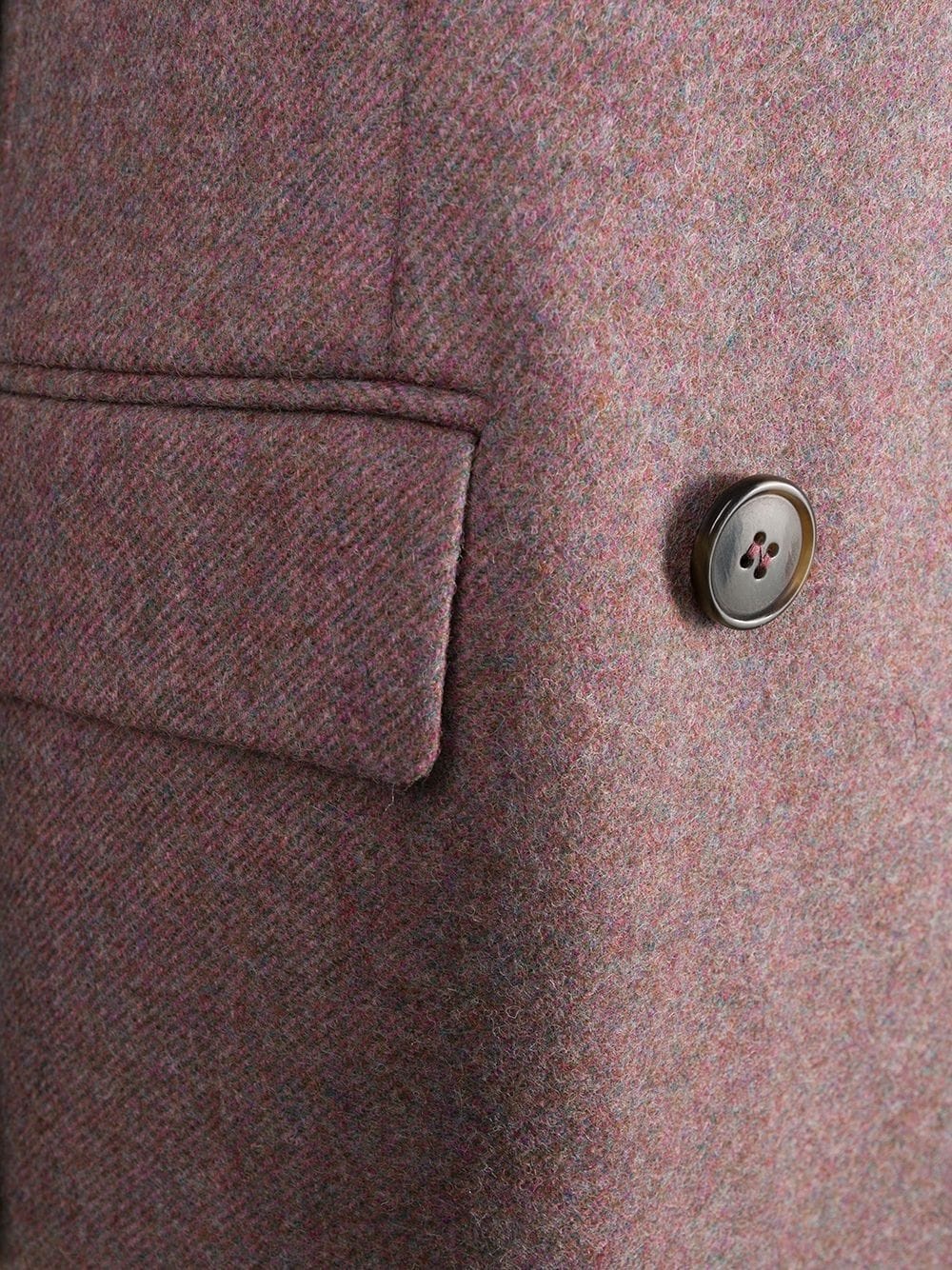 double-breasted tailored wool coat - 7