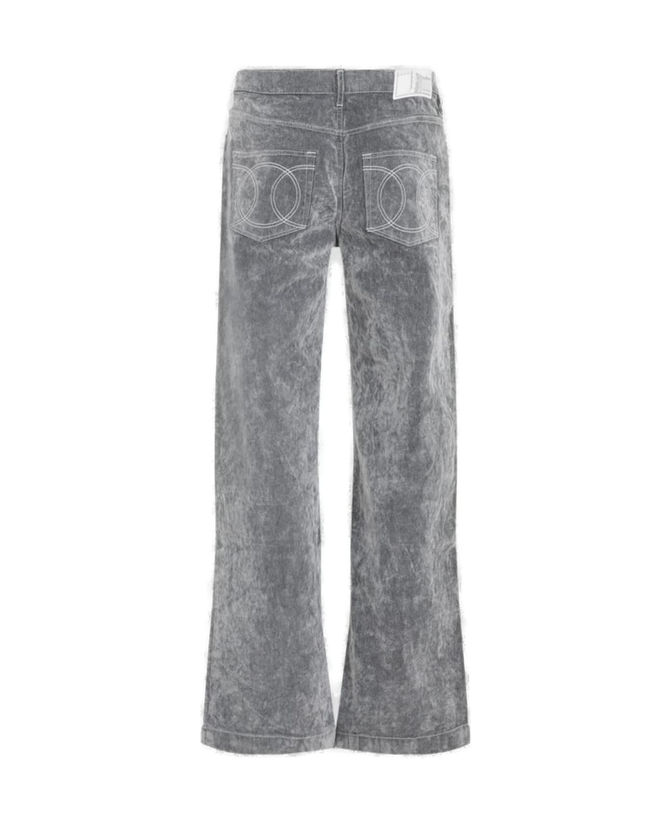 Faded Effect Denim Jeans - 2