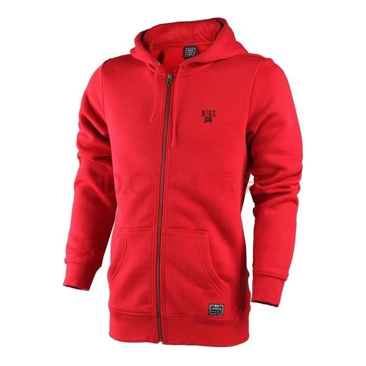 Nike Logo Full Zip Hoodie 'University Red' 485293-645 - 1