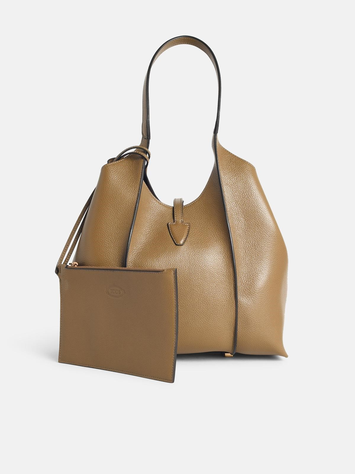 BROWN LEATHER BAG - 3