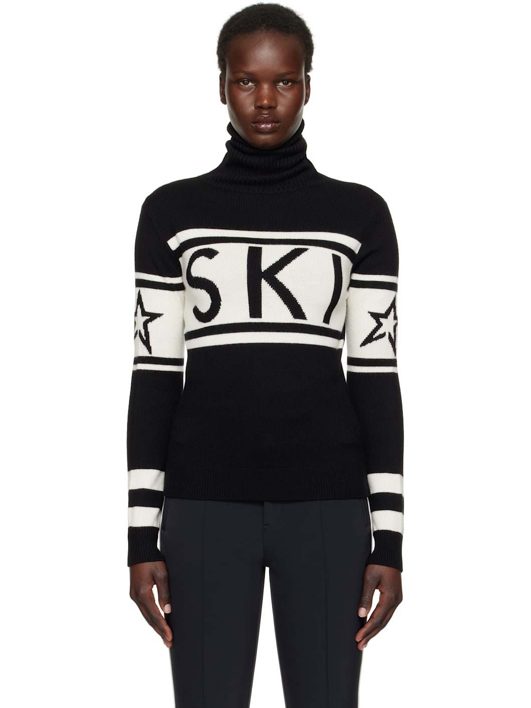 Black Schild Merino Wool Turtleneck - 1