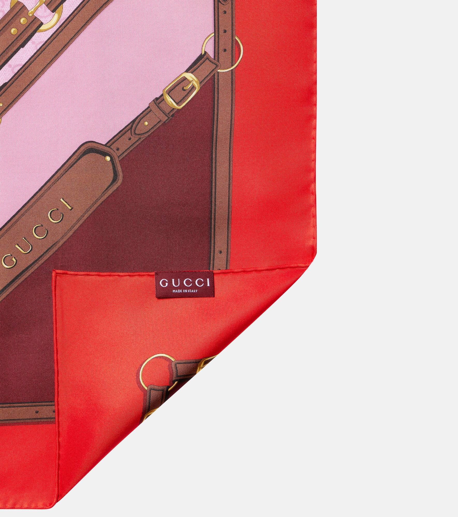 Printed silk scarf - 4