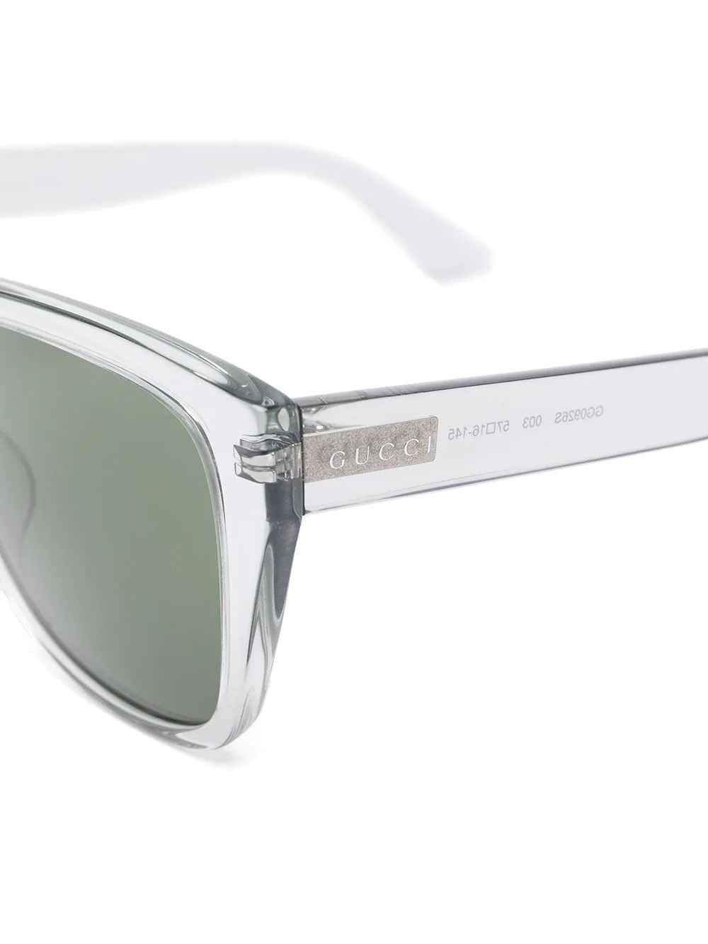 square-frame tinted sunglasses - 3