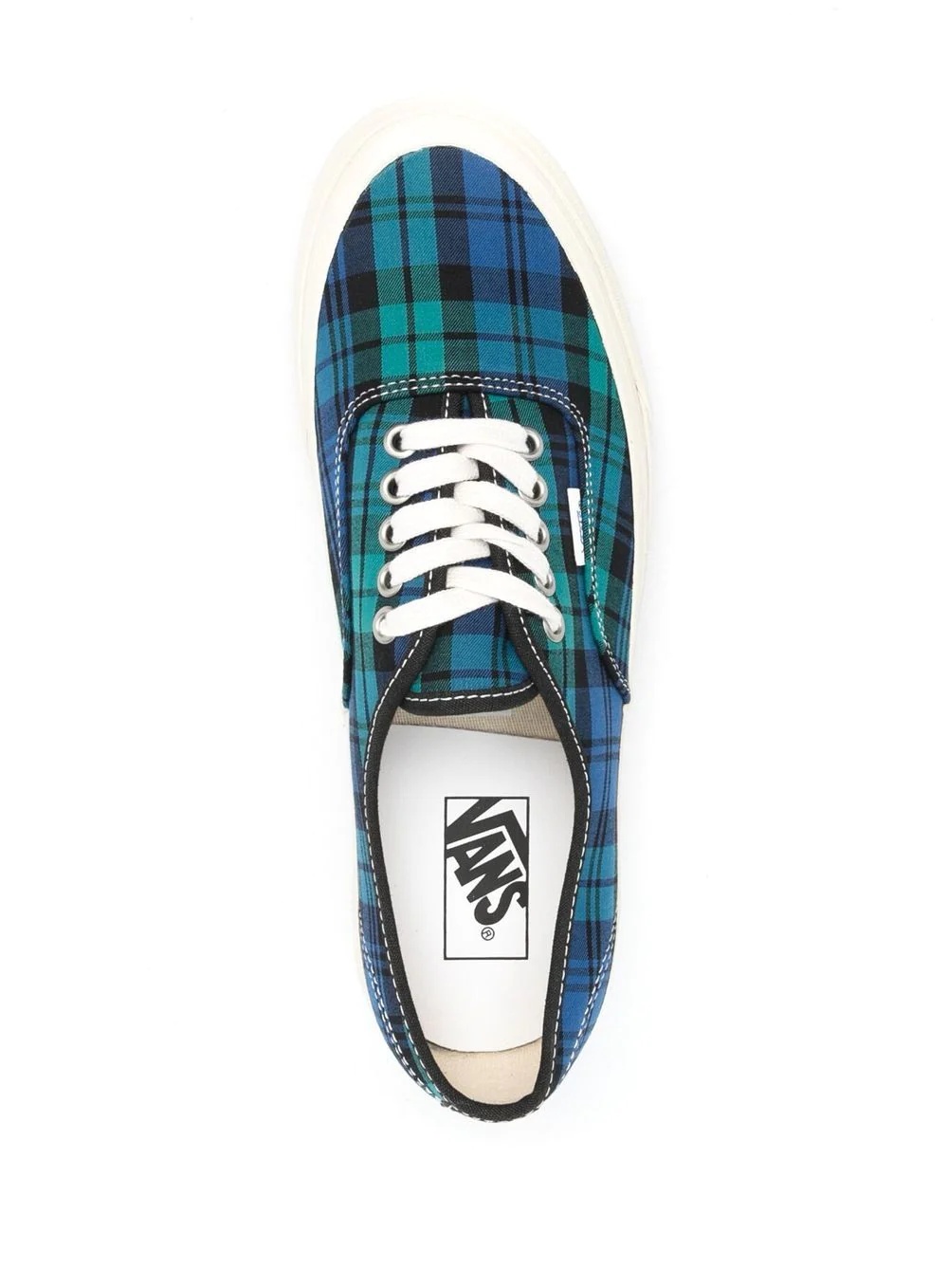 tartan low-top sneakers - 4