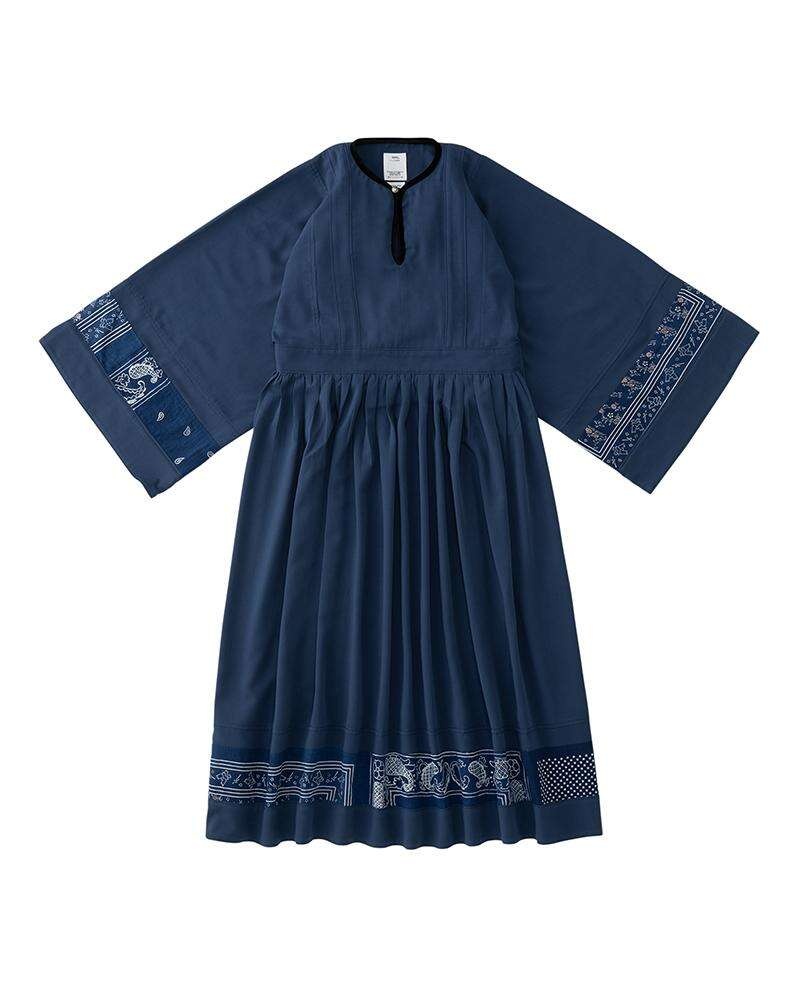 HIPPIE DRESS NAVY - 1