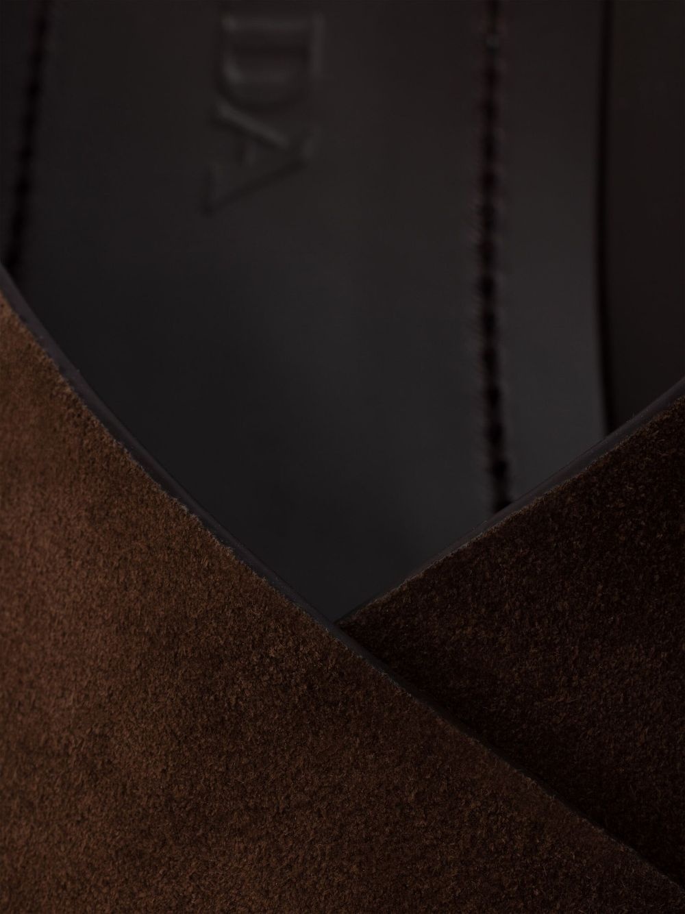 Suede crisscross slides - 5