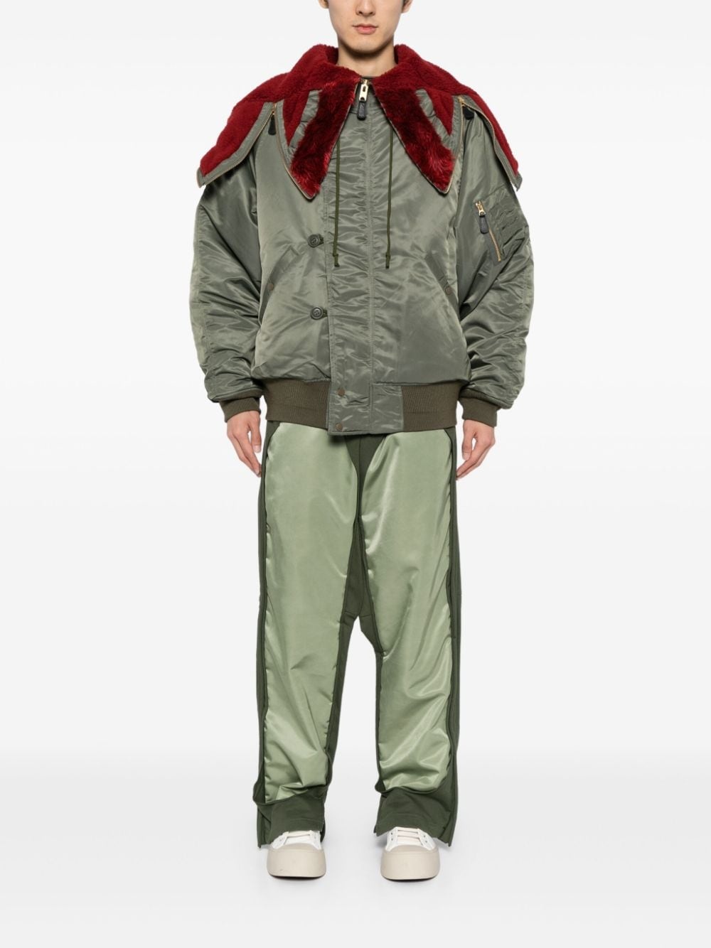 doublet Petal Mouth Hood Bomber Jacket | club21 | REVERSIBLE